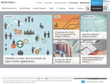 Tablet Screenshot of decision-achats.fr